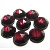 6x6 mm - So Gorgeous Beautiful High Quality - Red Garnet Rose Cut Round Cabochon Super Sparkle - 8 pcs